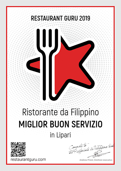 certificato-eccellenza-ristorante-filippino-lipari